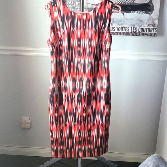 Calvin Klein Dresses & Skirts - Calvin Klein- red/black/white one piece dress 👗